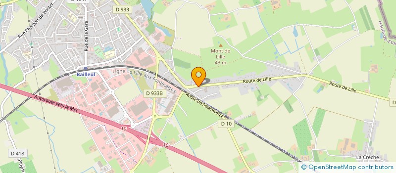 localisation de l'entreprise BADE à BAILLEUL