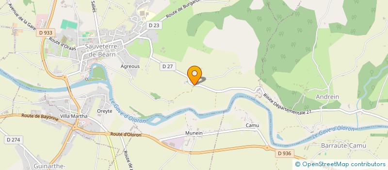 localisation de l'entreprise BADEIGTS  SAUVETERRE-DE-BEARN