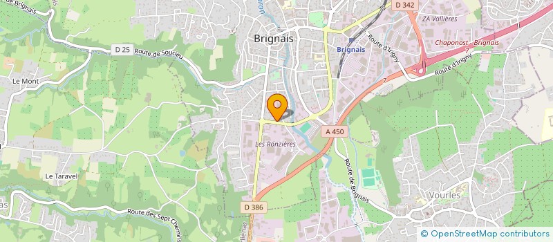 localisation de l'entreprise BADELAINE à BRIGNAIS