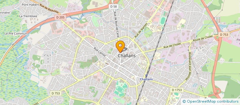 localisation de l'entreprise BADELE à CHALLANS