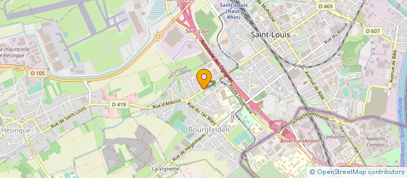 localisation de l'entreprise BADER SERVICES  SAUSHEIM