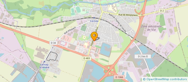 localisation de l'entreprise BADER-WENDLING à CERNAY