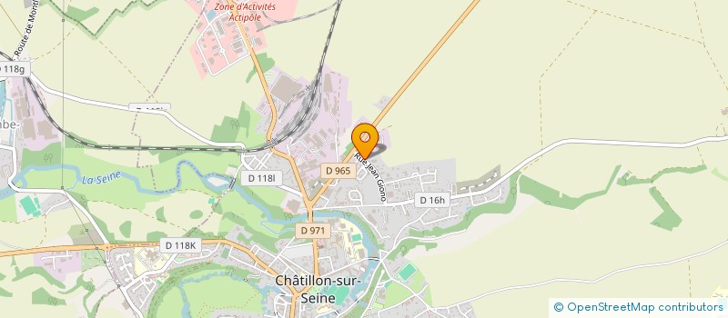 localisation de l'entreprise BADGEO  CHATILLON-SUR-SEINE