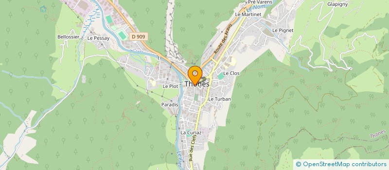 localisation de l'entreprise BADIANE  THONES