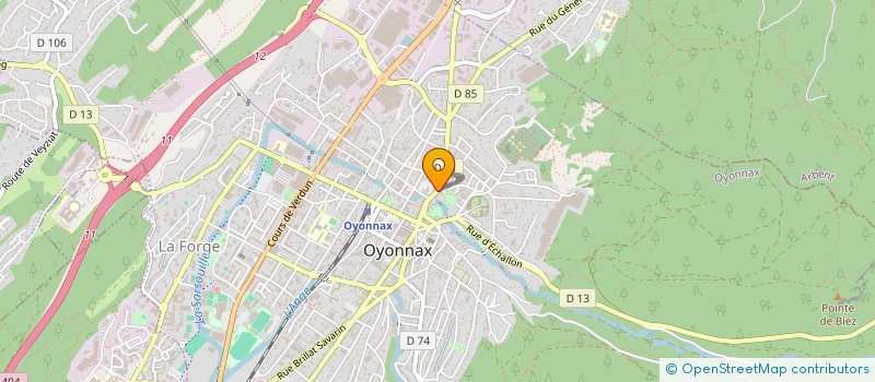 localisation de l'entreprise BADIL à OYONNAX