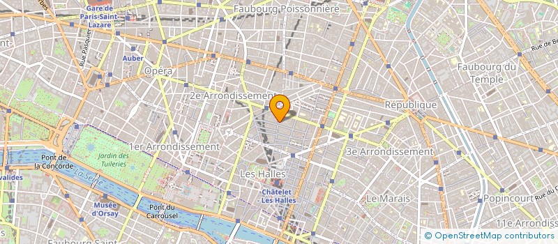 localisation de l'entreprise BADIMALI-MONTORGUEIL  PARIS