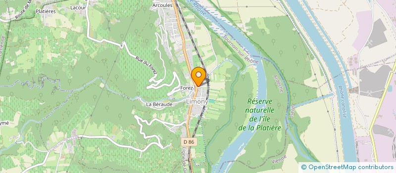 localisation de l'entreprise BADIN TP  LIMONY