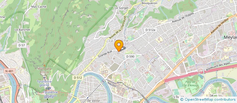 localisation de l'entreprise BADINE 1.9 à LA TRONCHE