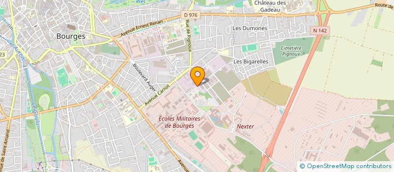 localisation de l'entreprise BADINGUET  BOURGES