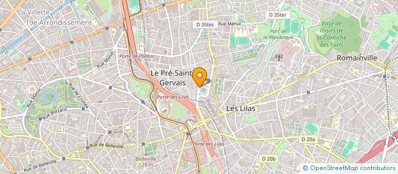localisation de l'entreprise BADINI EXPERTISE ET CONSEILS à LE PRE-SAINT-GERVAIS
