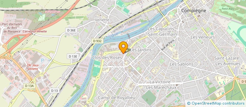 localisation de l'entreprise BADINKO à COMPIEGNE