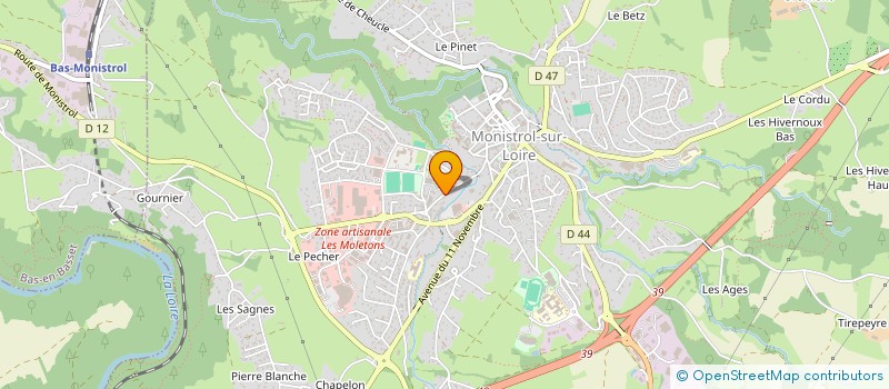 localisation de l'entreprise BADIOU  MONISTROL-SUR-LOIRE