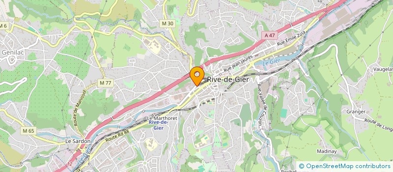 localisation de l'entreprise BADIS BOULANGERIE  RIVE-DE-GIER