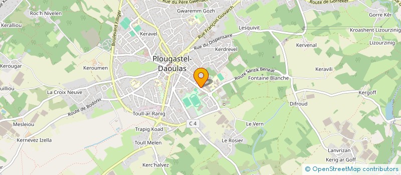 localisation de l'entreprise BADISTEL  PLOUGASTEL-DAOULAS