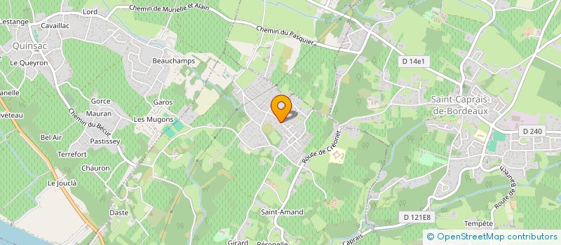 localisation de l'entreprise BADLIN  CAMBES