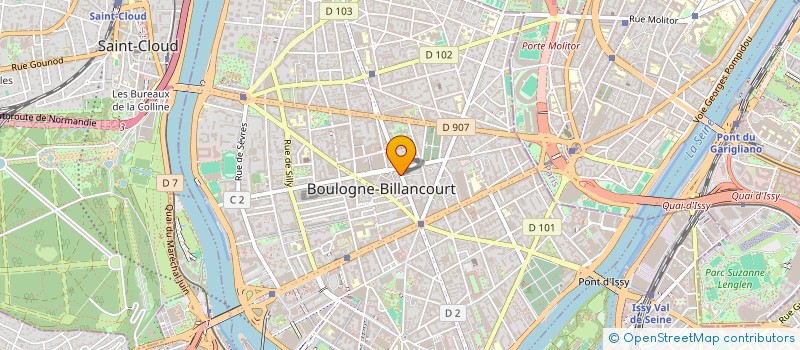 localisation de l'entreprise BADMAN TV  BOULOGNE-BILLANCOURT