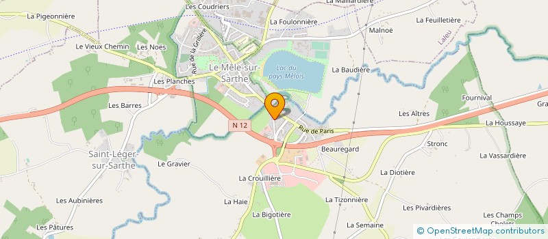 localisation de l'entreprise BADMIN'MELE à SAINT-JULIEN-SUR-SARTHE