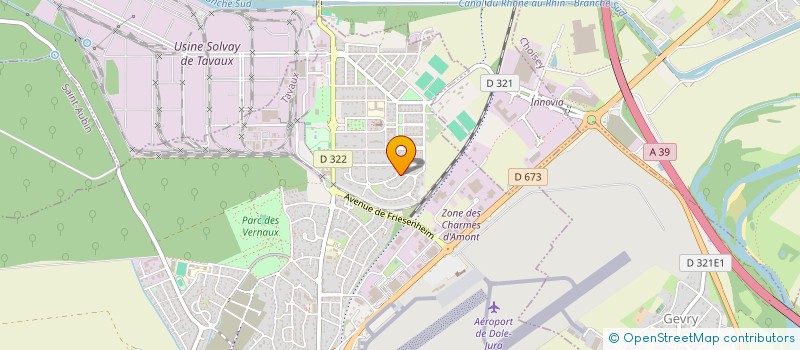 localisation de l'entreprise BADMINTON A DAMPARIS 39 à TAVAUX