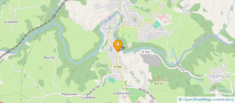 localisation de l'entreprise BADMINTON ASSOCIATIF UZERCHOIS  UZERCHE