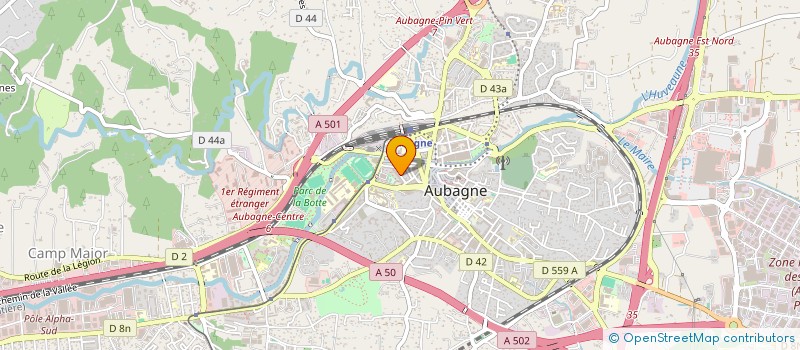 localisation de l'entreprise BADMINTON CLUB AUBAGNAIS 13 (BCA13)  AUBAGNE
