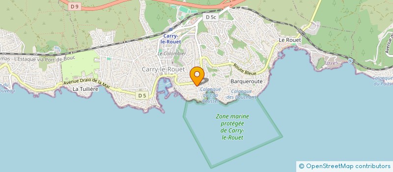 localisation de l'entreprise BADMINTON CLUB CARRY LE ROUET à CARRY-LE-ROUET