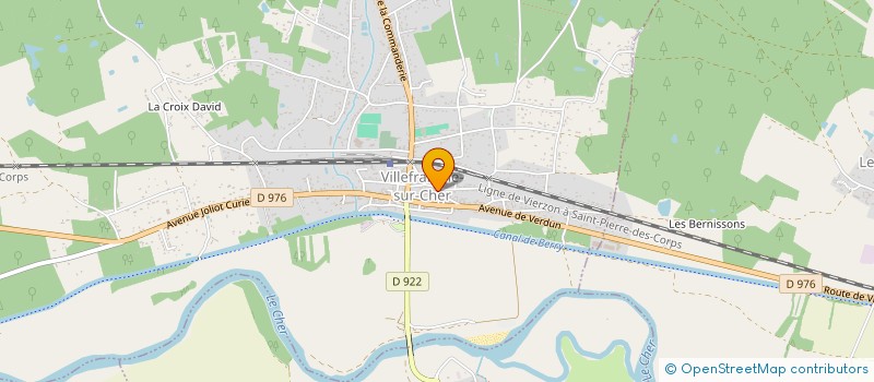 localisation de l'entreprise BADMINTON CLUB CHATRES VILLEFRANCHE LANGON MENNETOU (BCCVLM)  VILLEFRANCHE-SUR-CHER