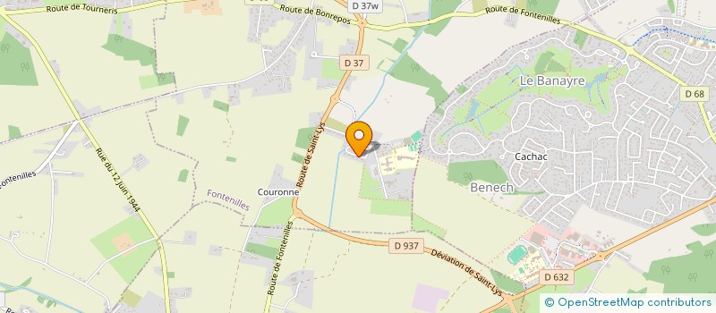 localisation de l'entreprise BADMINTON CLUB DE FONTENILLES  FONTENILLES