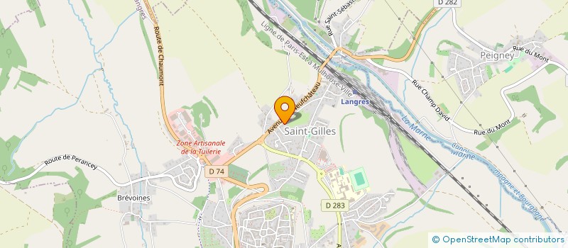 localisation de l'entreprise BADMINTON CLUB DE LANGRES  LANGRES
