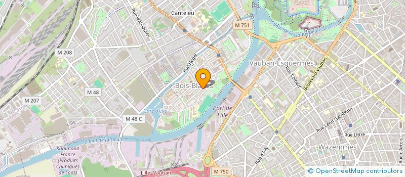 localisation de l'entreprise BADMINTON CLUB DE LILLE VAUBAN à LILLE