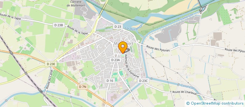 localisation de l'entreprise BADMINTON CLUB DE MALLEMORT  MALLEMORT