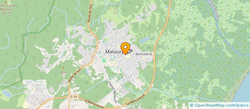 localisation de l'entreprise BADMINTON-CLUB DE MATOURY à MATOURY