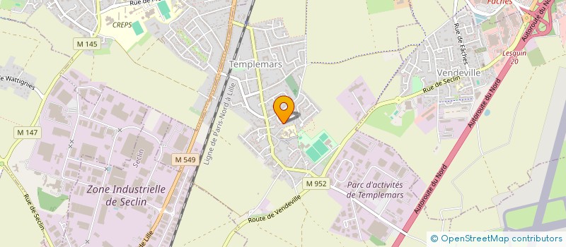 localisation de l'entreprise BADMINTON CLUB DE TEMPLEMARS  TEMPLEMARS