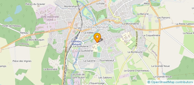 localisation de l'entreprise BADMINTON CLUB DES PORTES DE TOURAINE  CHATEAU-RENAULT