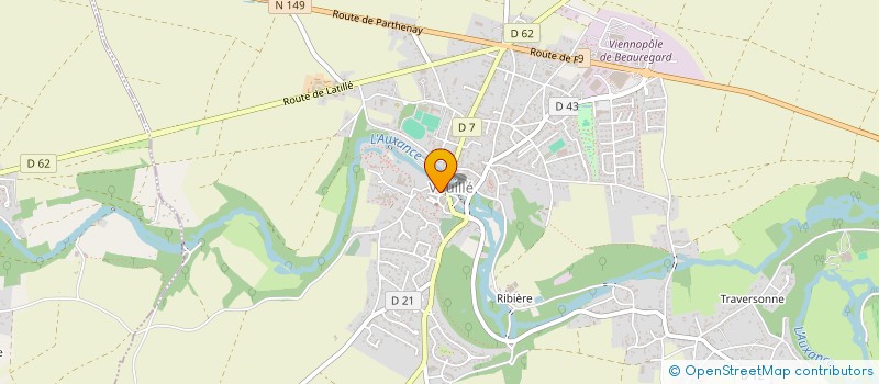 localisation de l'entreprise BADMINTON CLUB HAUT POITOU  VOUILLE