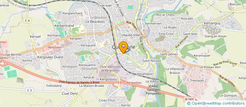 localisation de l'entreprise BADMINTON CLUB KEMPERLE à QUIMPERLE