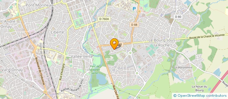 localisation de l'entreprise BADMINTON-CLUB LA ROCHE SUR YON à LA ROCHE-SUR-YON