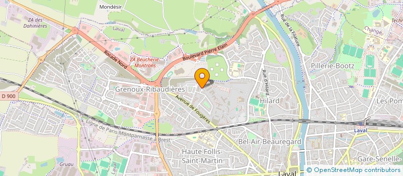 localisation de l'entreprise BADMINTON-CLUB LAVALLOIS à LAVAL