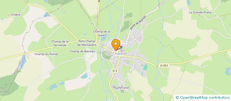 localisation de l'entreprise BADMINTON CLUB LE CHATELET  LE CHATELET