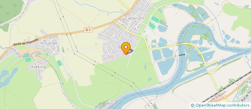 localisation de l'entreprise BADMINTON CLUB LES VOLANTS MOSELLANS  CATTENOM