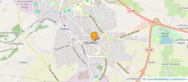 localisation de l'entreprise BADMINTON CLUB LOUDEAC à LOUDEAC