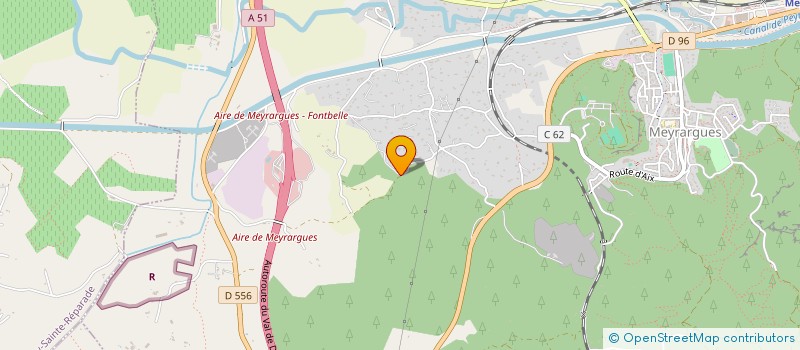 localisation de l'entreprise BADMINTON CLUB MEYRARGUES à MEYRARGUES
