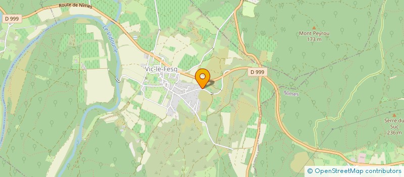 localisation de l'entreprise BADMINTON CLUB QUISSAC  VIC-LE-FESQ