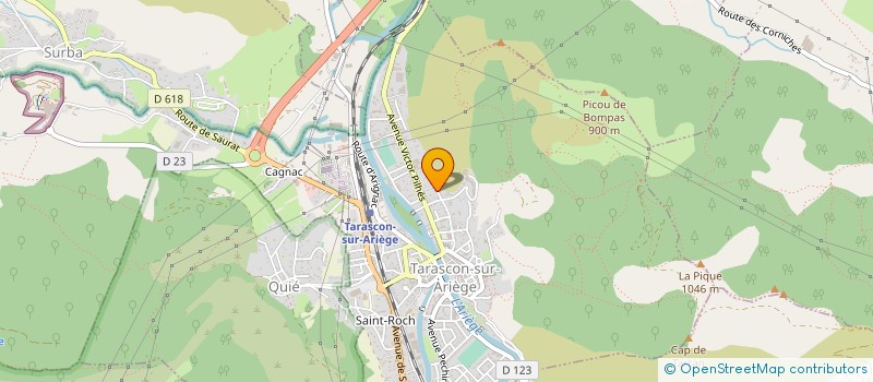 localisation de l'entreprise BADMINTON CLUB TARASCONNAIS à TARASCON-SUR-ARIEGE