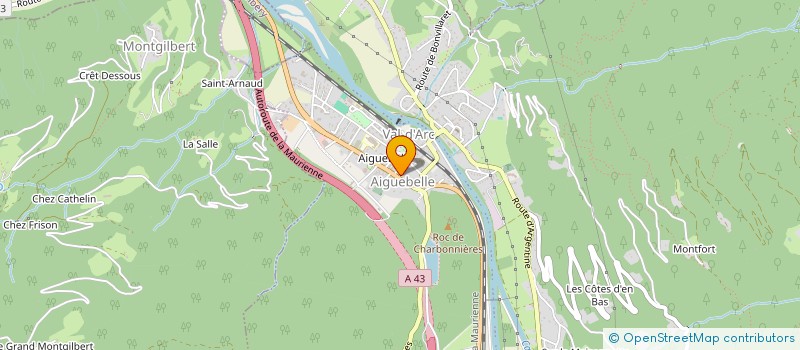 localisation de l'entreprise BADMINTON CLUB VAL D'ARC  VAL-D'ARC