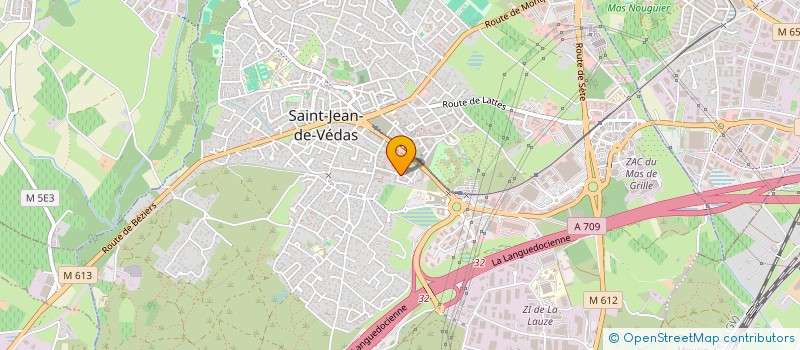 localisation de l'entreprise BADMINTON CLUB VEDASIEN  SAINT-JEAN-DE-VEDAS