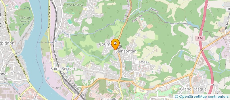 localisation de l'entreprise BADMINTON COTE BASQUE à BAYONNE