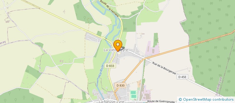 localisation de l'entreprise BADMINTON DES LYRE  LA VIEILLE-LYRE