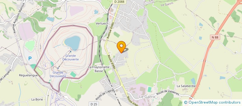 localisation de l'entreprise BADMINTON LE GARRIC  LE GARRIC