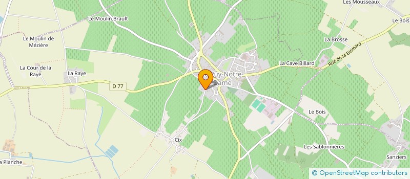 localisation de l'entreprise BADMINTON LOISIRS CHACE VARRAINS  BELLEVIGNE-LES-CHATEAUX