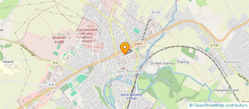 localisation de l'entreprise BADMINTON LOISIRS SAINT-MAIXENT  SAINT MAIXENT L'ECOLE